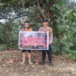 Cegah Karhutla, Polsek Kapuas Ajak Warga Tinggalkan Kebiasaan Membakar Lahan